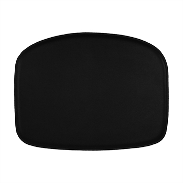Non-reversible Standard Cushion in Basis Select Leather Black for the Søborg chair 